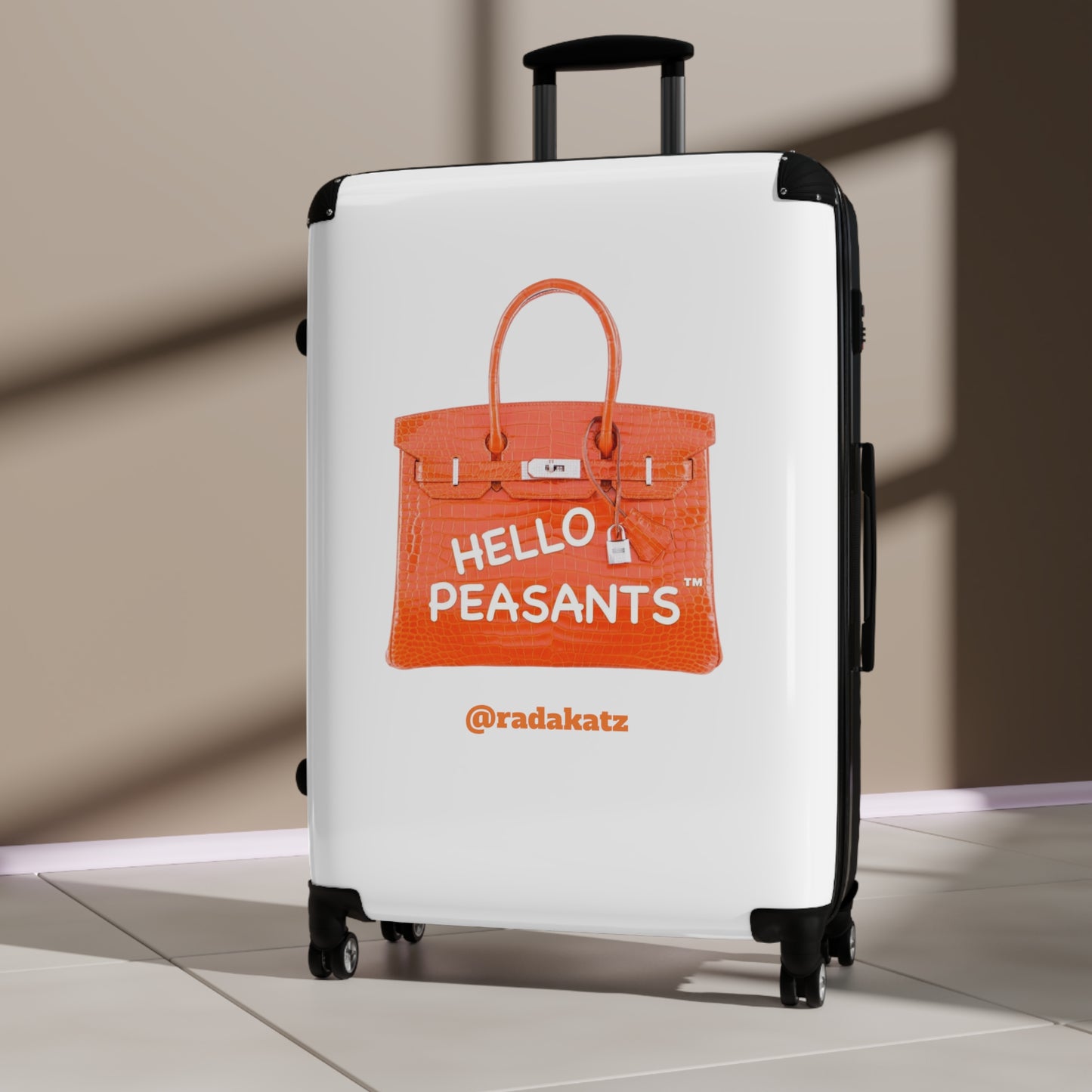 "Travel in Royal Style" HELLO PEASANTS ™Suitcase by @radakatz