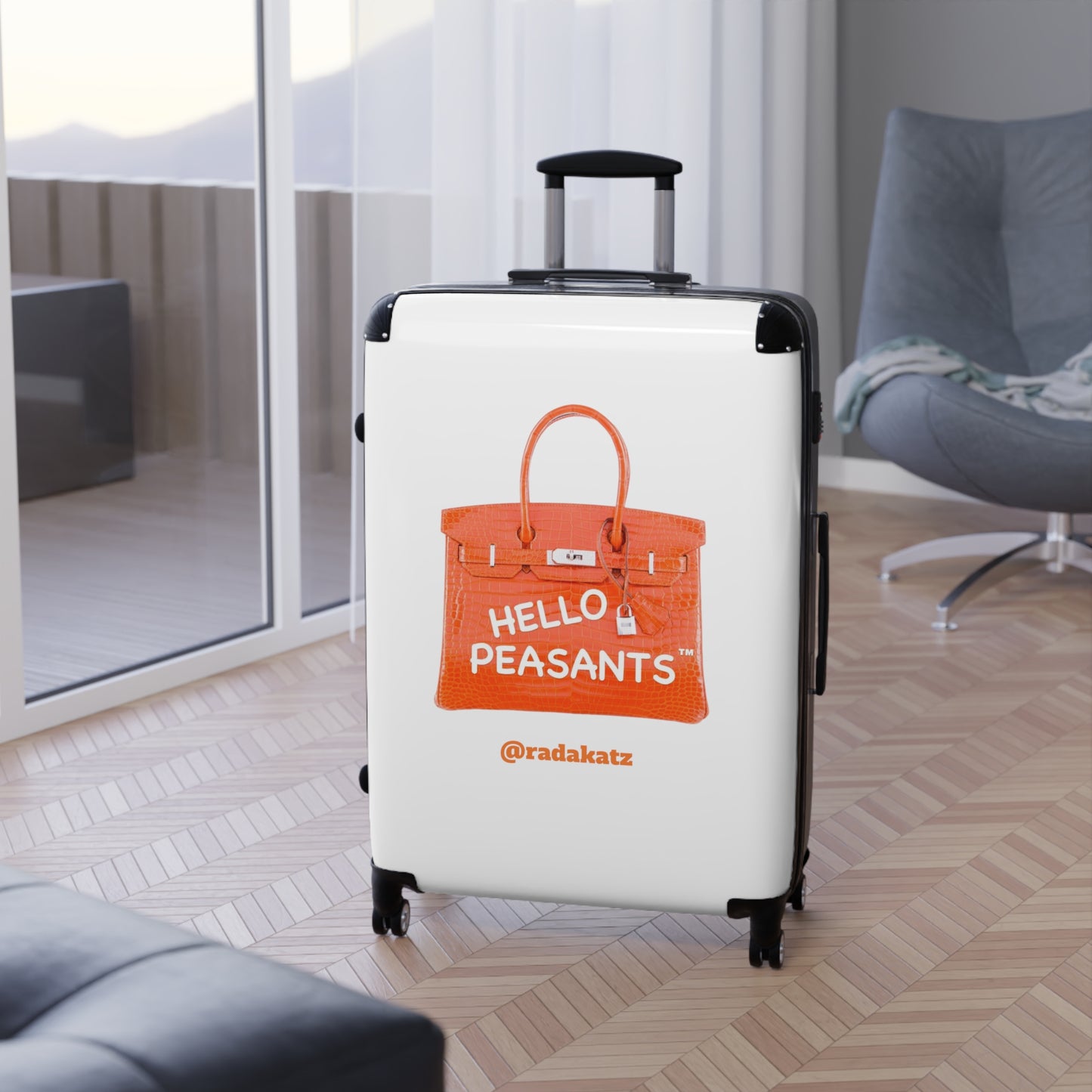 "Travel in Royal Style" HELLO PEASANTS ™Suitcase by @radakatz