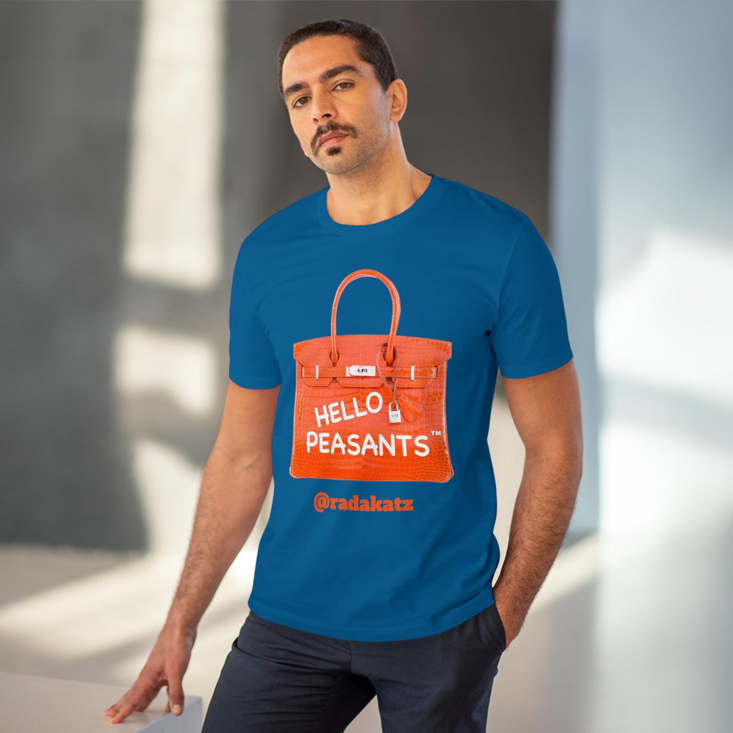 "it's is not a bag - it's a BIRKIN" Designer HELLO PEASANTS ™ Fancy Unisex T-shirt by @radakatz