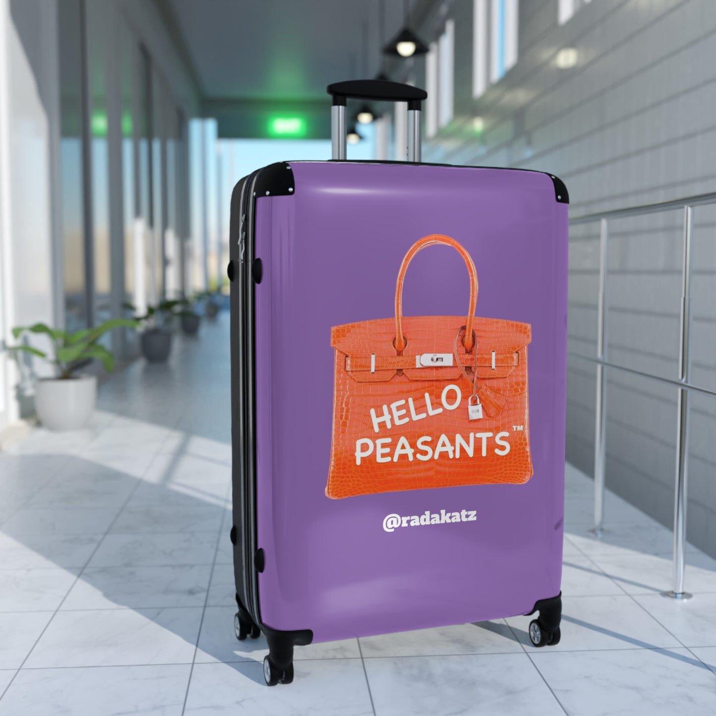 "Travel in Royal Style" HELLO PEASANTS ™ Suitcase by @radakatz