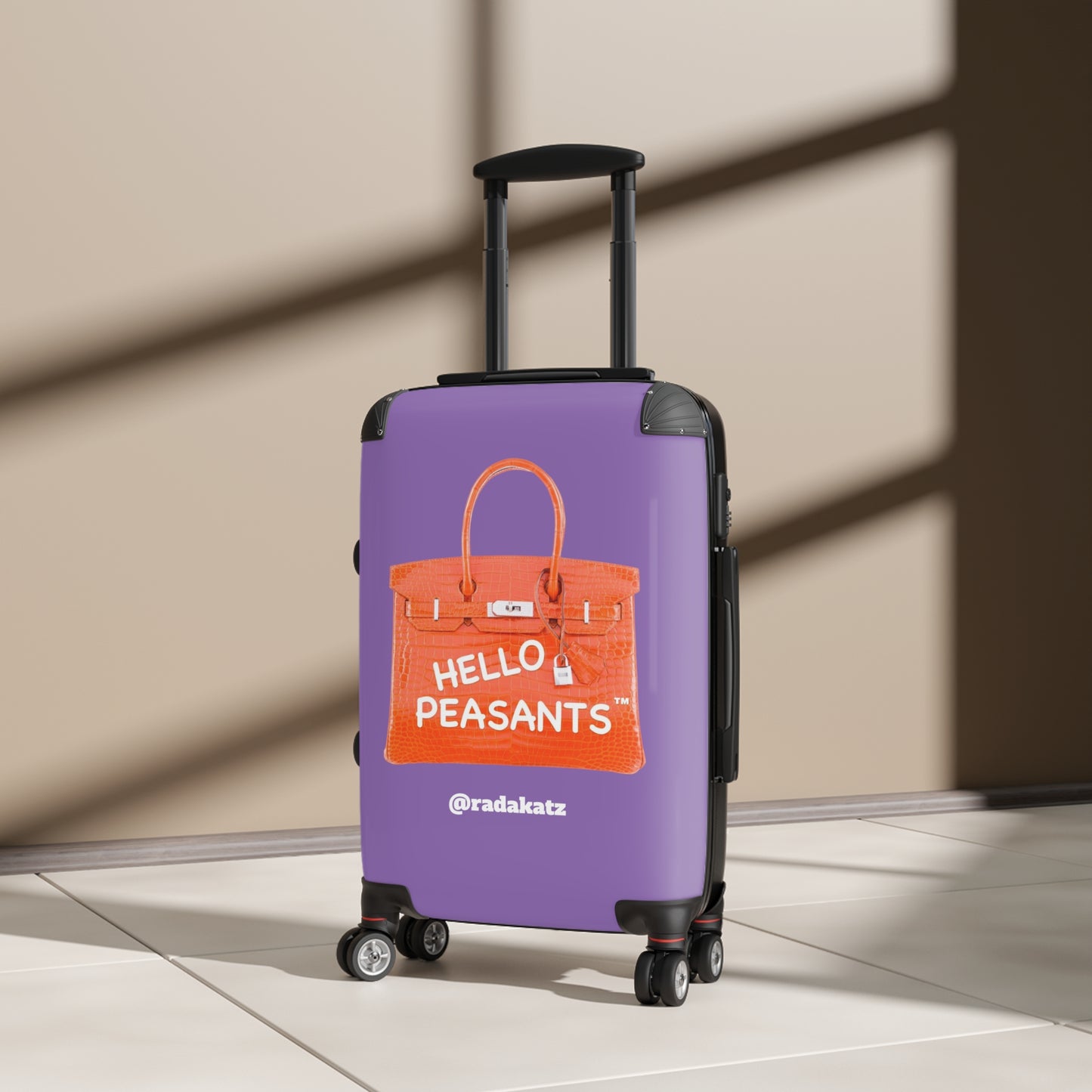 "Travel in Royal Style" HELLO PEASANTS ™ Suitcase by @radakatz