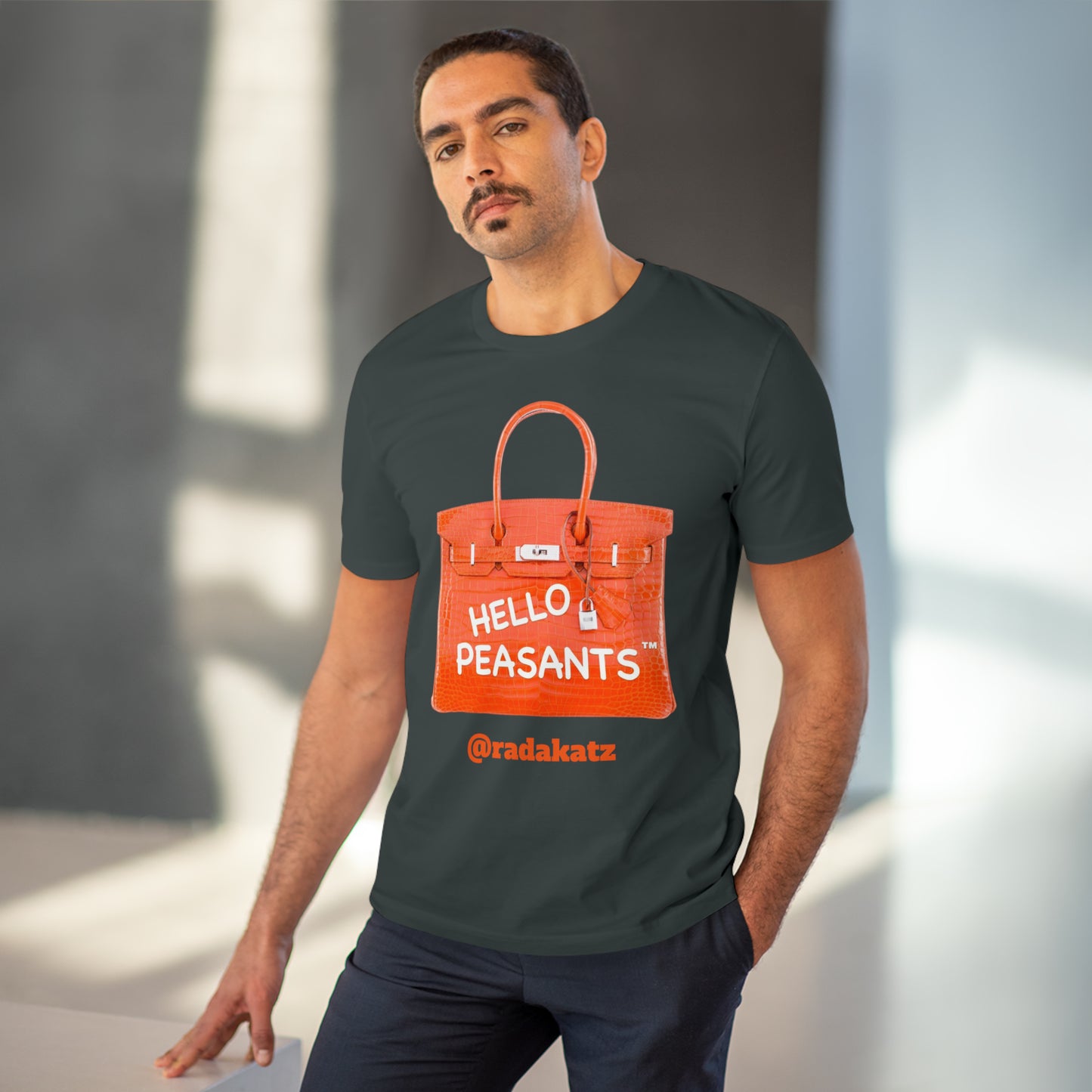 "it's is not a bag - it's a BIRKIN" Designer HELLO PEASANTS ™ Fancy Unisex T-shirt by @radakatz