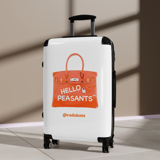 "Travel in Royal Style" HELLO PEASANTS ™Suitcase by @radakatz