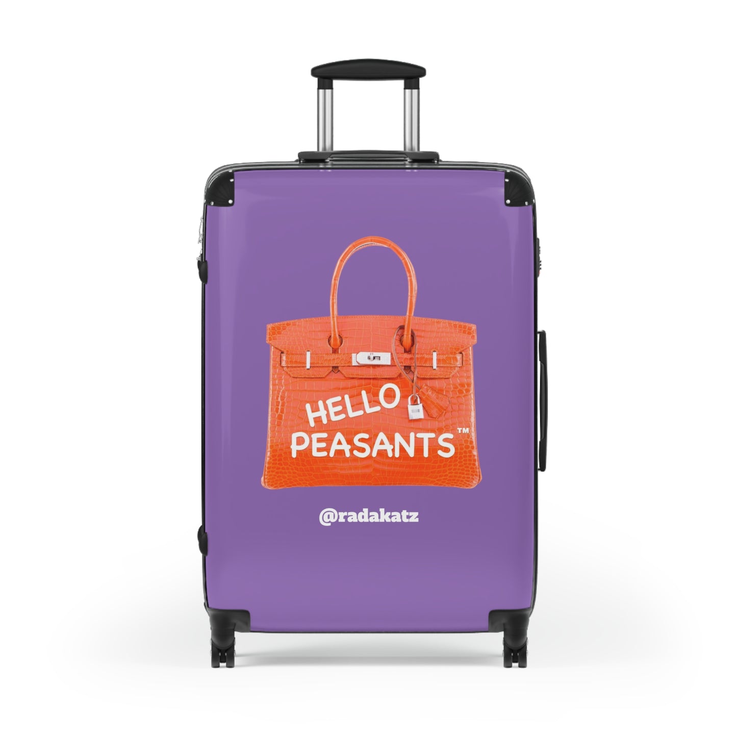 "Travel in Royal Style" HELLO PEASANTS ™ Suitcase by @radakatz