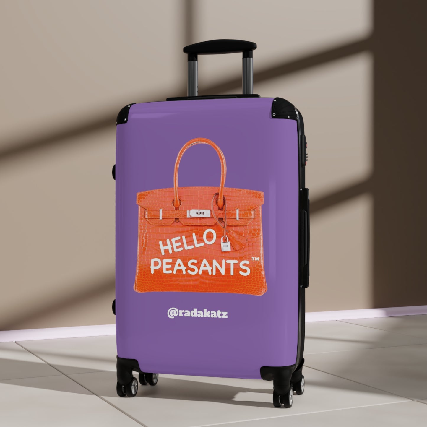 "Travel in Royal Style" HELLO PEASANTS ™ Suitcase by @radakatz