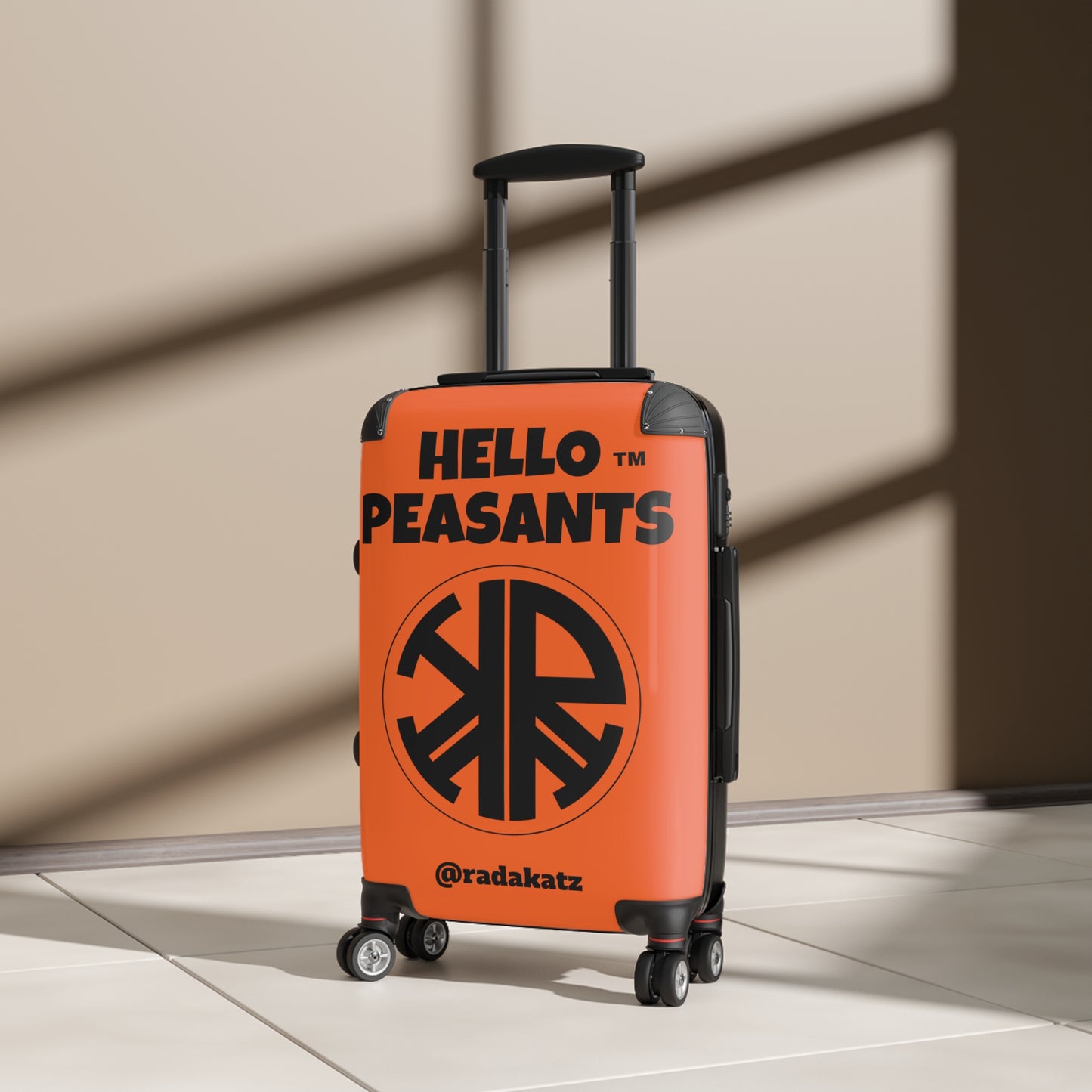 "Travel in Royal Style" HELLO PEASANTS ™Suitcase by @radakatz