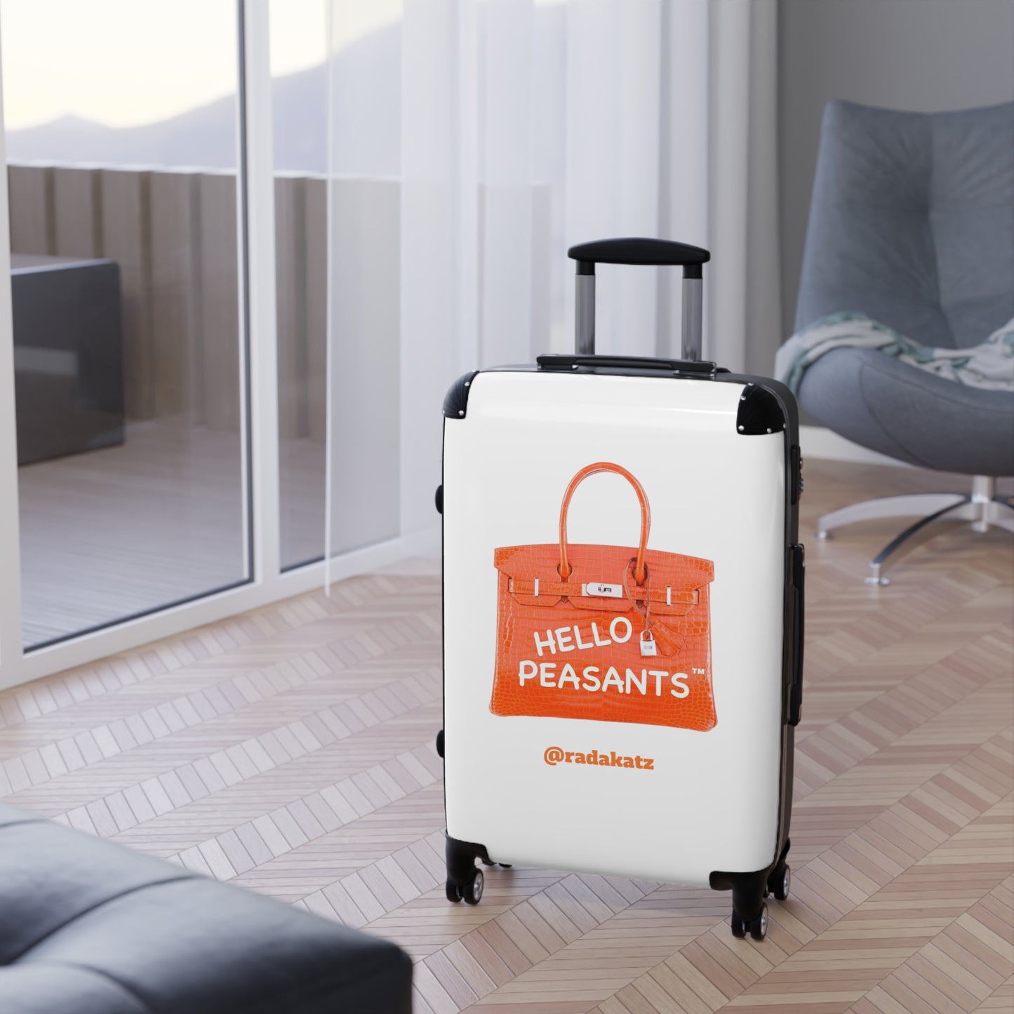 "Travel in Royal Style" HELLO PEASANTS ™Suitcase by @radakatz