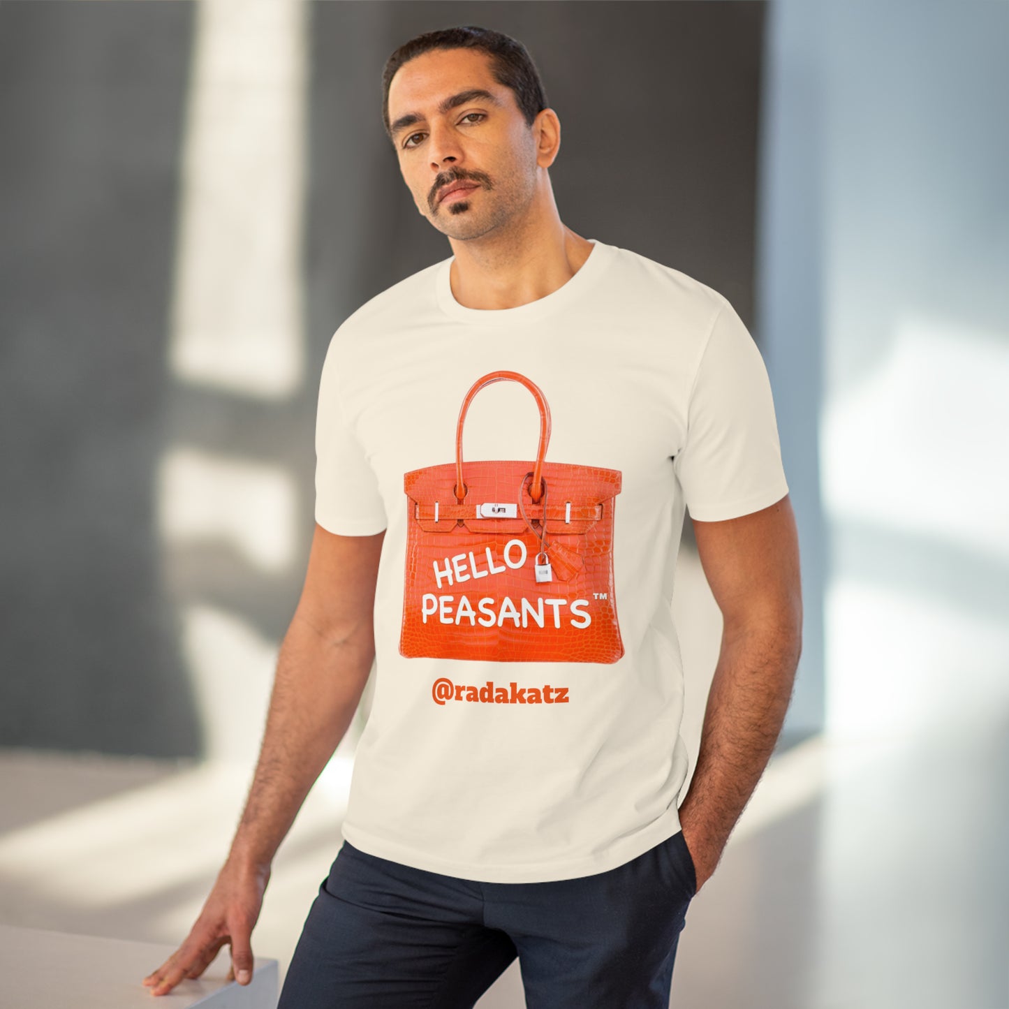 "it's is not a bag - it's a BIRKIN" Designer HELLO PEASANTS ™ Fancy Unisex T-shirt by @radakatz