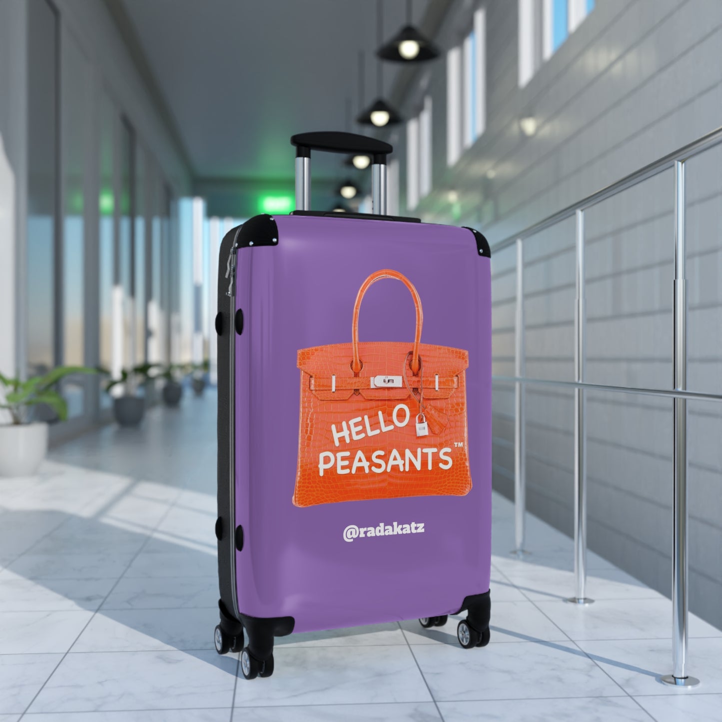 "Travel in Royal Style" HELLO PEASANTS ™ Suitcase by @radakatz