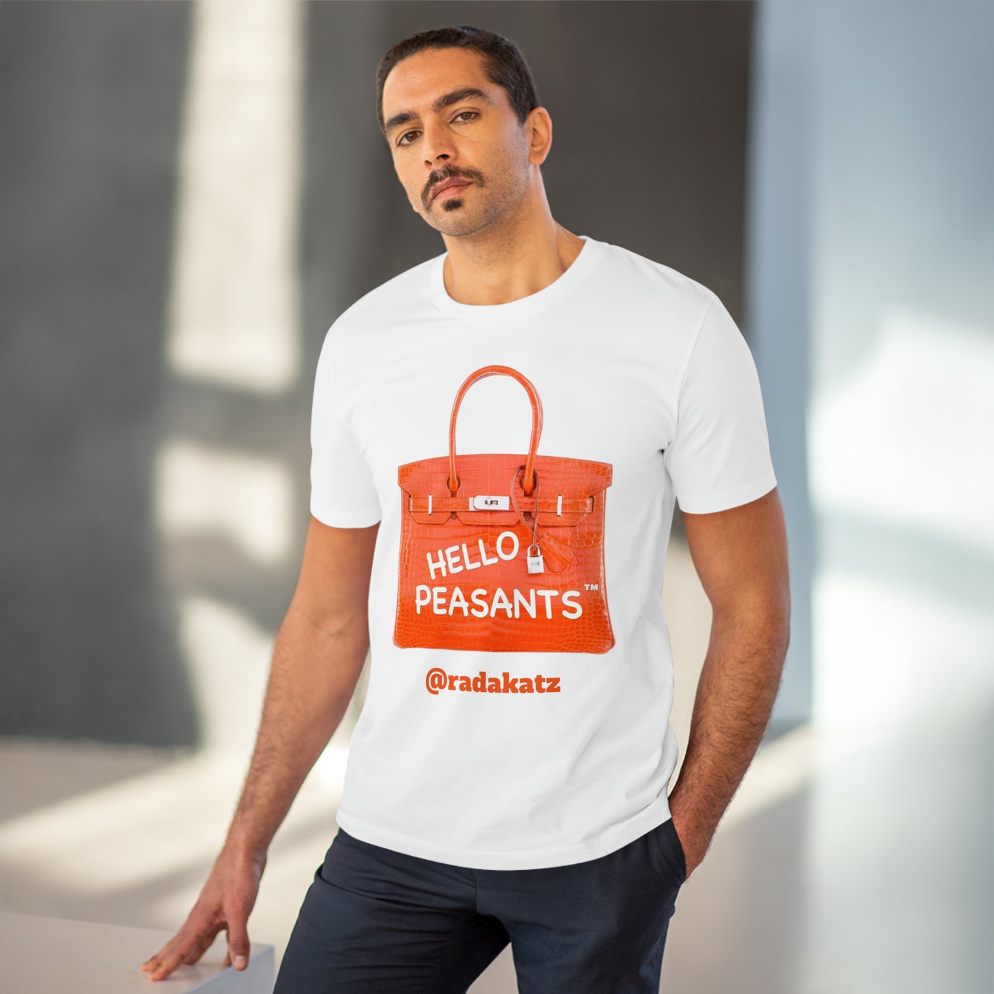 "it's is not a bag - it's a BIRKIN" Designer HELLO PEASANTS ™ Fancy Unisex T-shirt by @radakatz