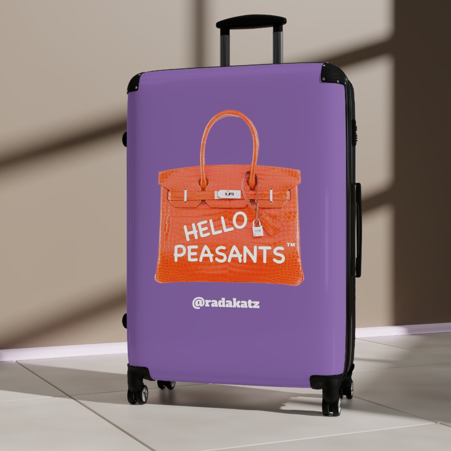 "Travel in Royal Style" HELLO PEASANTS ™ Suitcase by @radakatz