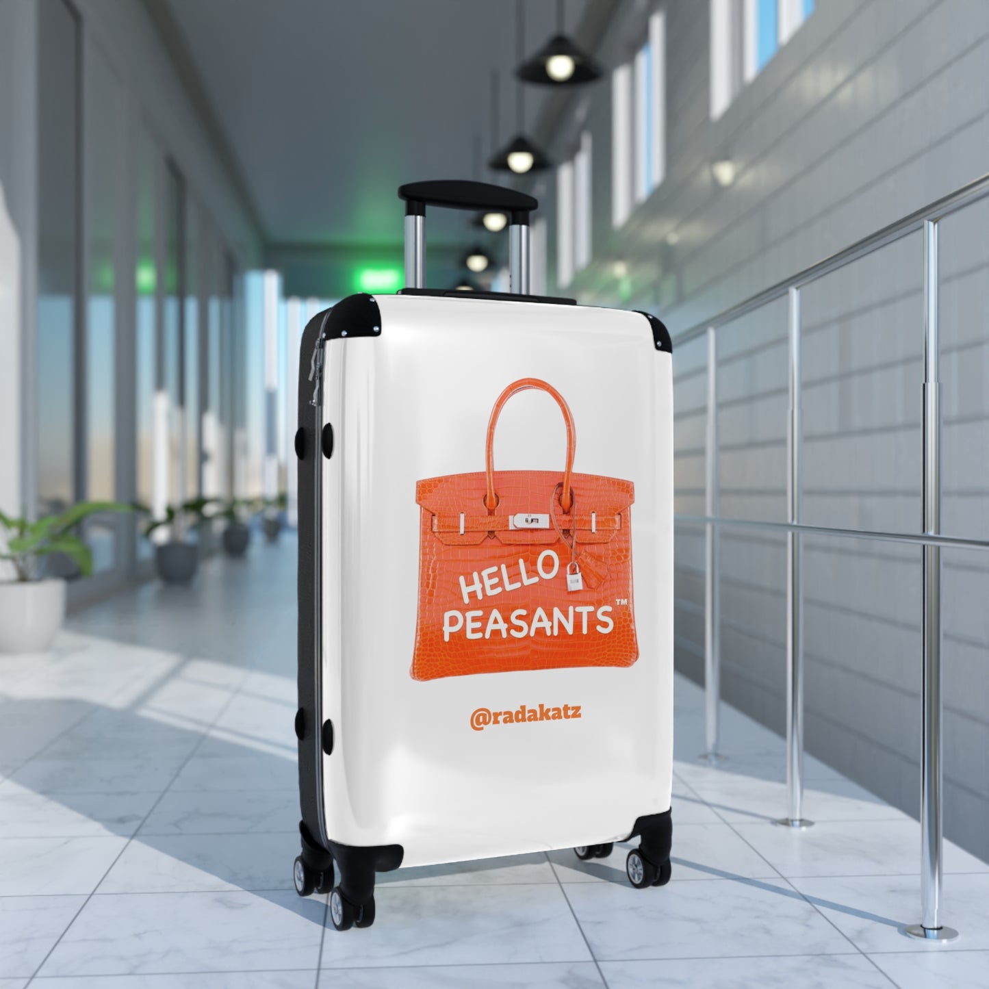 "Travel in Royal Style" HELLO PEASANTS ™Suitcase by @radakatz