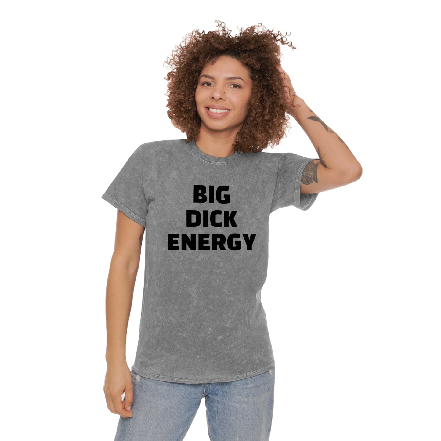 Big Dick Energy 100% Cotton HELLO PEASANTS ™ Mineral Wash T-Shirt by @radakatz