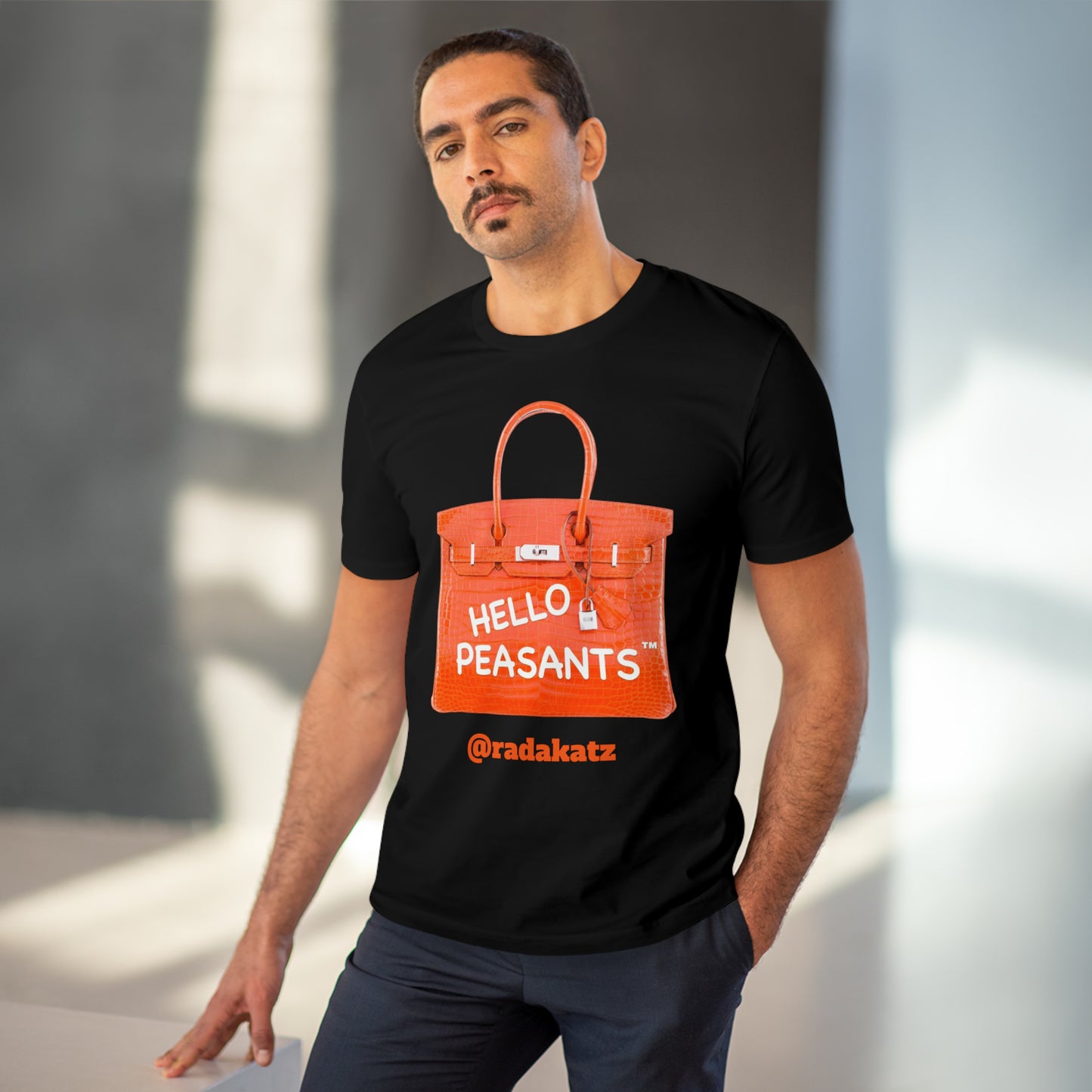 "it's is not a bag - it's a BIRKIN" Designer HELLO PEASANTS ™ Fancy Unisex T-shirt by @radakatz