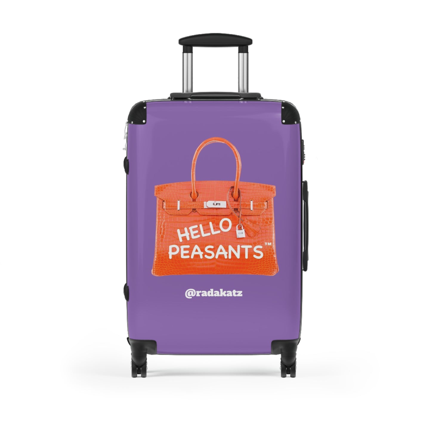 "Travel in Royal Style" HELLO PEASANTS ™ Suitcase by @radakatz