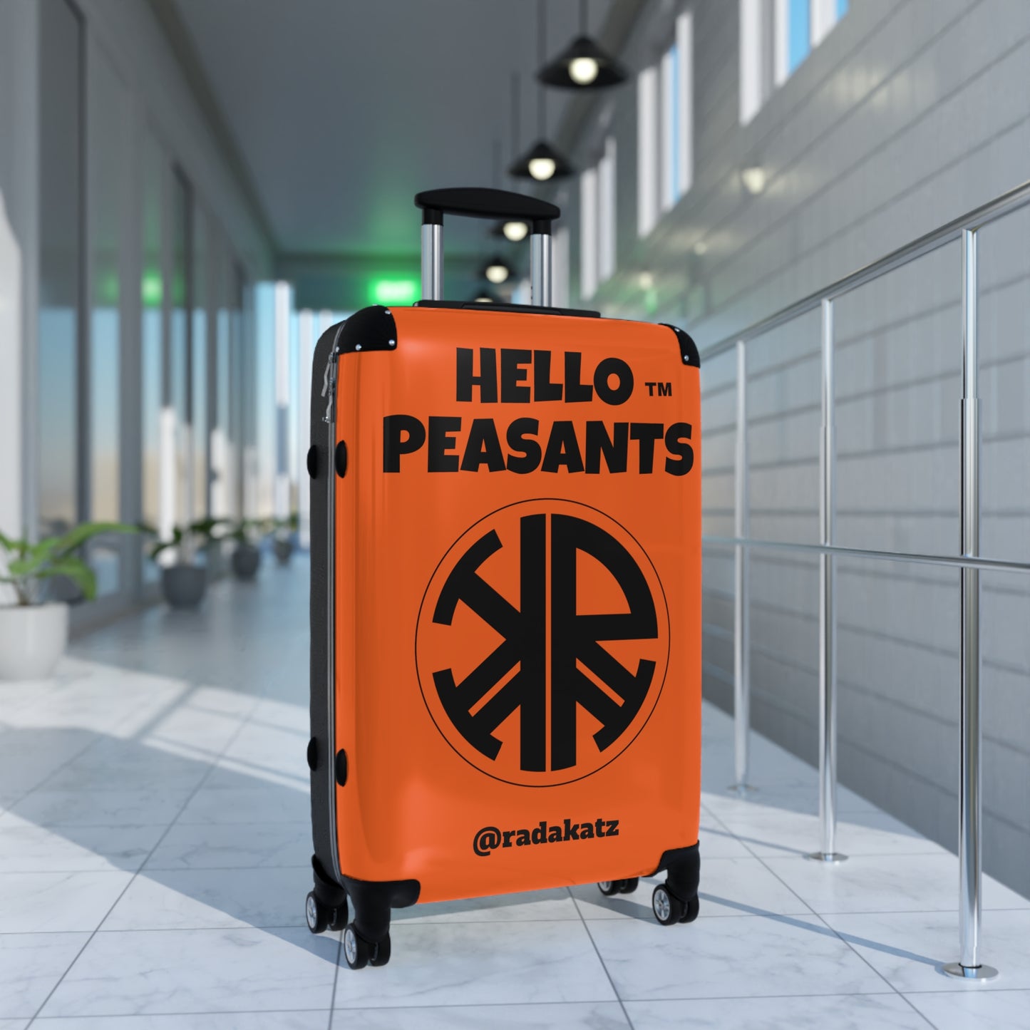 "Travel in Royal Style" HELLO PEASANTS ™Suitcase by @radakatz