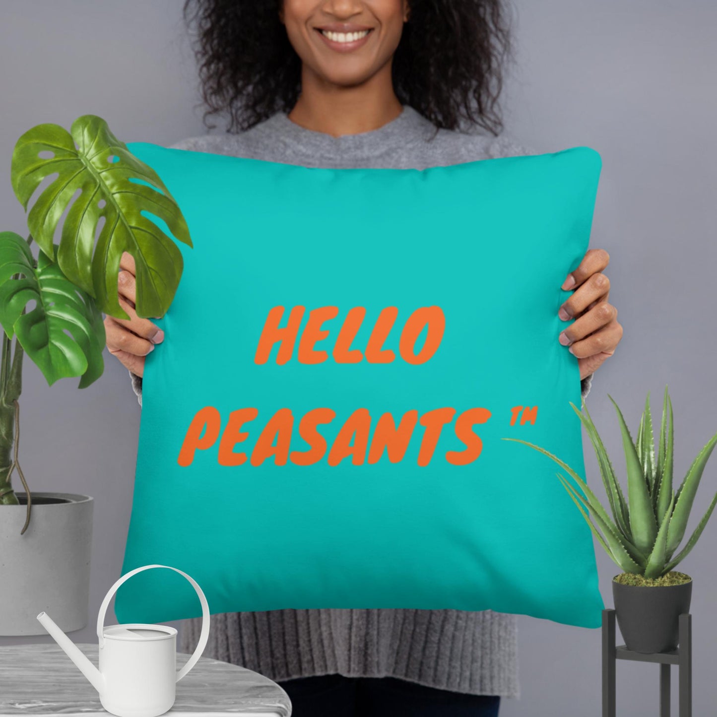 "I am your Queen!" Designer HELLO PEASANTS ™ Pillow by @radakatz