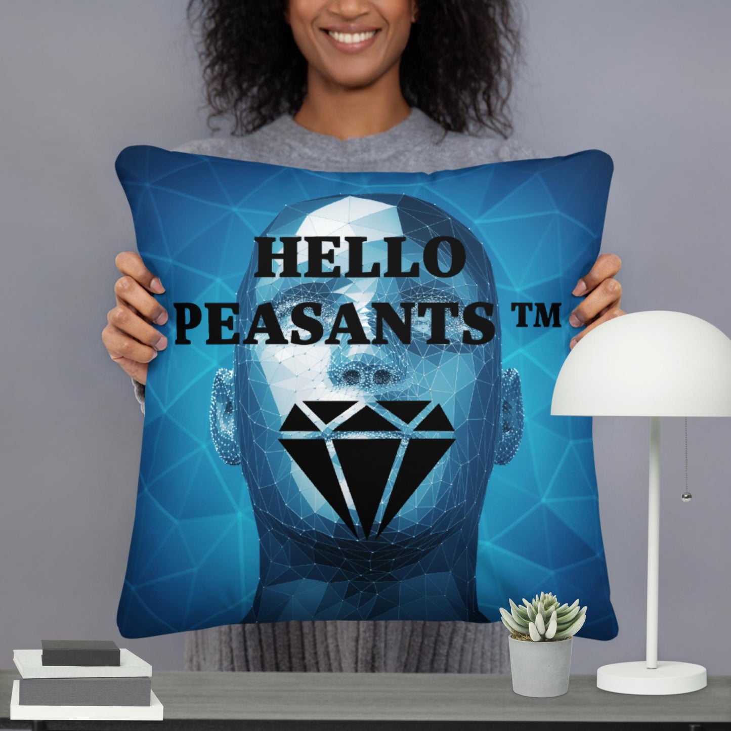 "Diamond Talk" Pillow from Hello Peasants ™ Collection by @radakatz