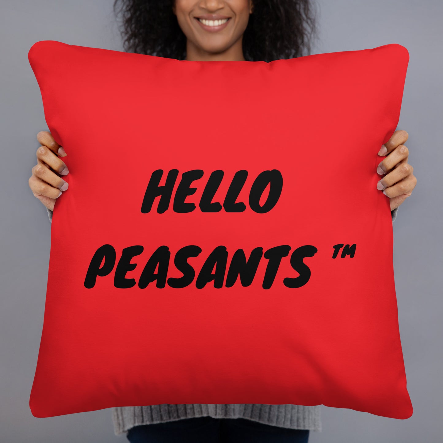 "Give me 5 Birkins!" Designer HELLO PEASANTS ™ Pillow by @radakatz