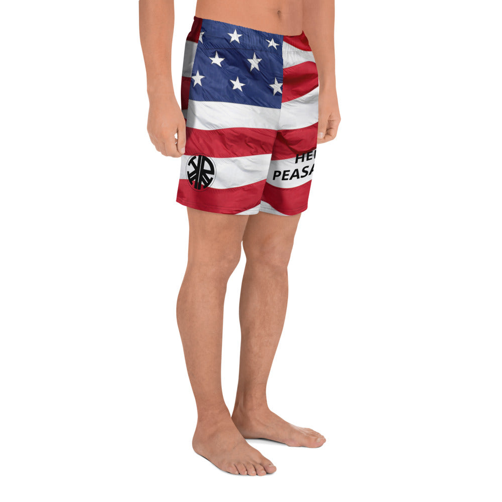 "America, The Beautiful" Mens HELLO PEASANTS ™ Shorts by @radakatz