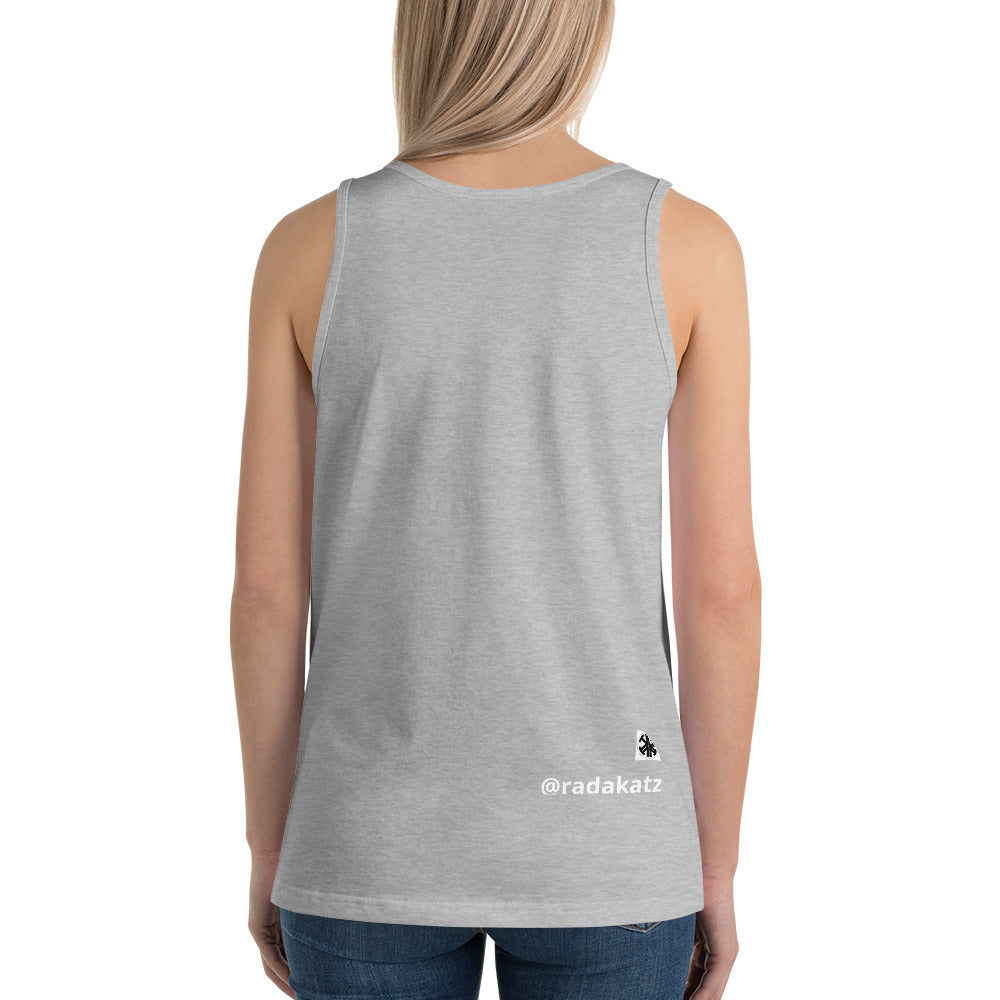 "Classy Wifebeater" Designer HELLO PEASANTS ™ unisex tank by @radakatz