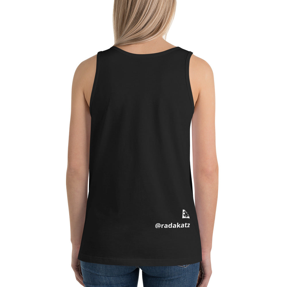 "Classy Wifebeater" Designer HELLO PEASANTS ™ unisex tank by @radakatz