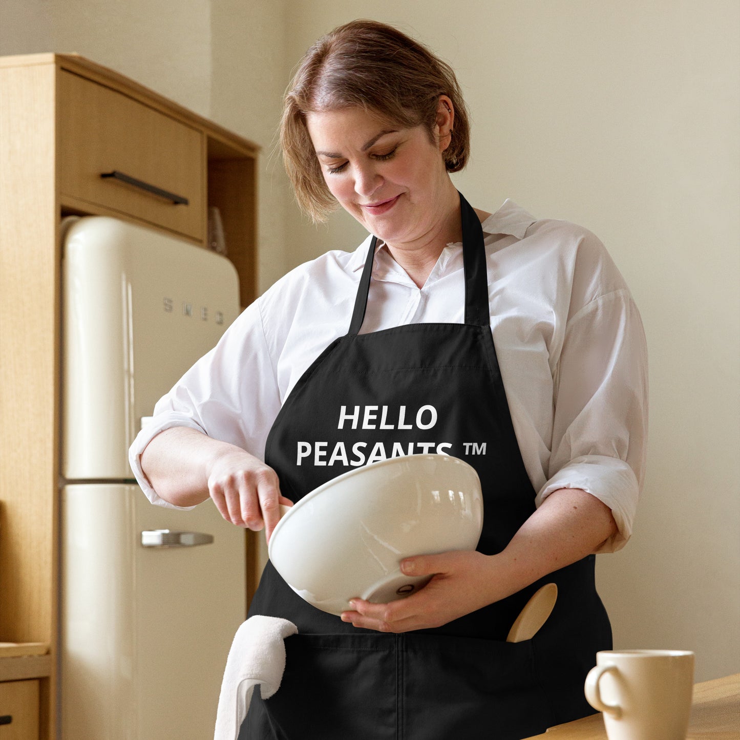 "Royal Kitchen" Designer HELLO PEASANTS ™ Fancy organic cotton apron by @radakatz