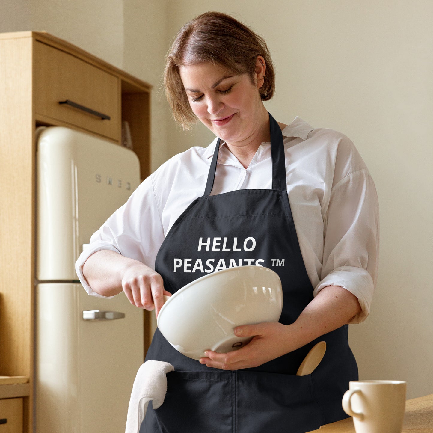 "Royal Kitchen" Designer HELLO PEASANTS ™ Fancy organic cotton apron by @radakatz