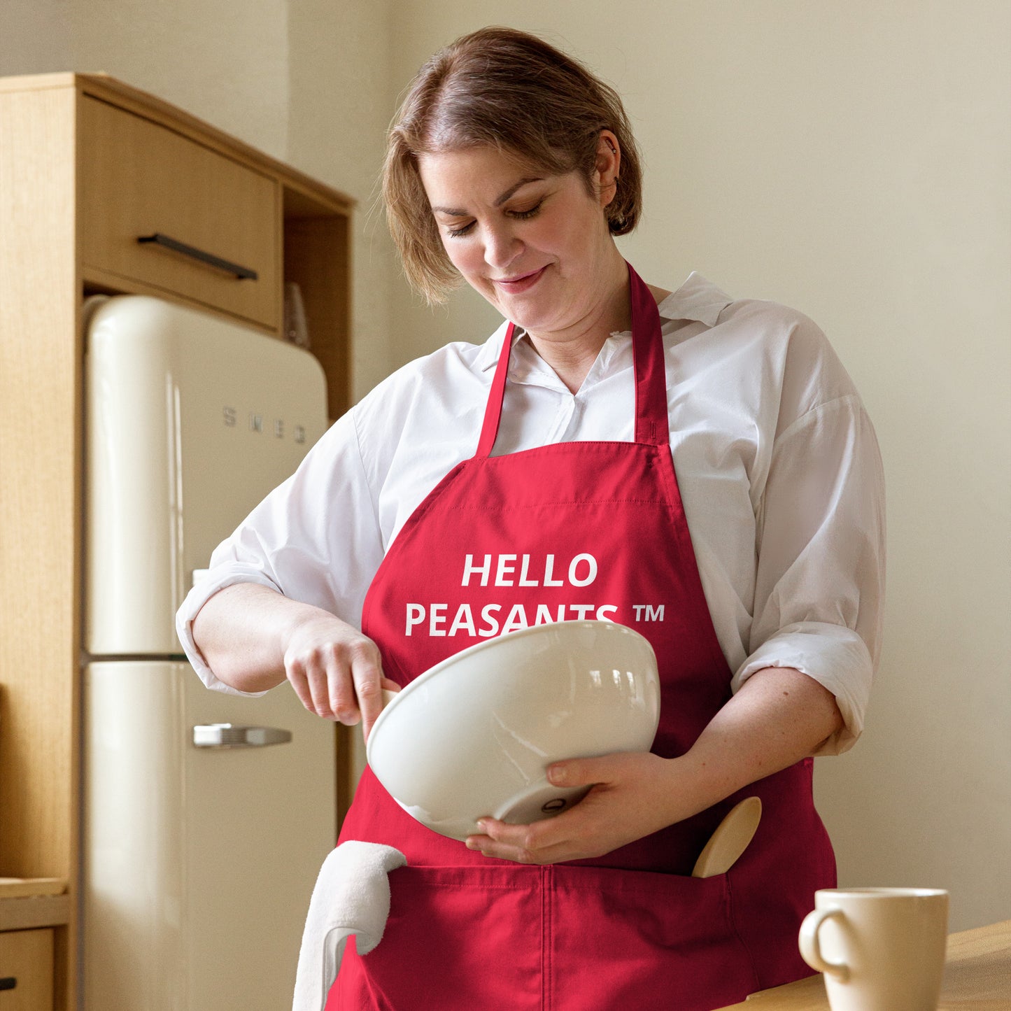 "Royal Kitchen" Designer HELLO PEASANTS ™ Fancy organic cotton apron by @radakatz