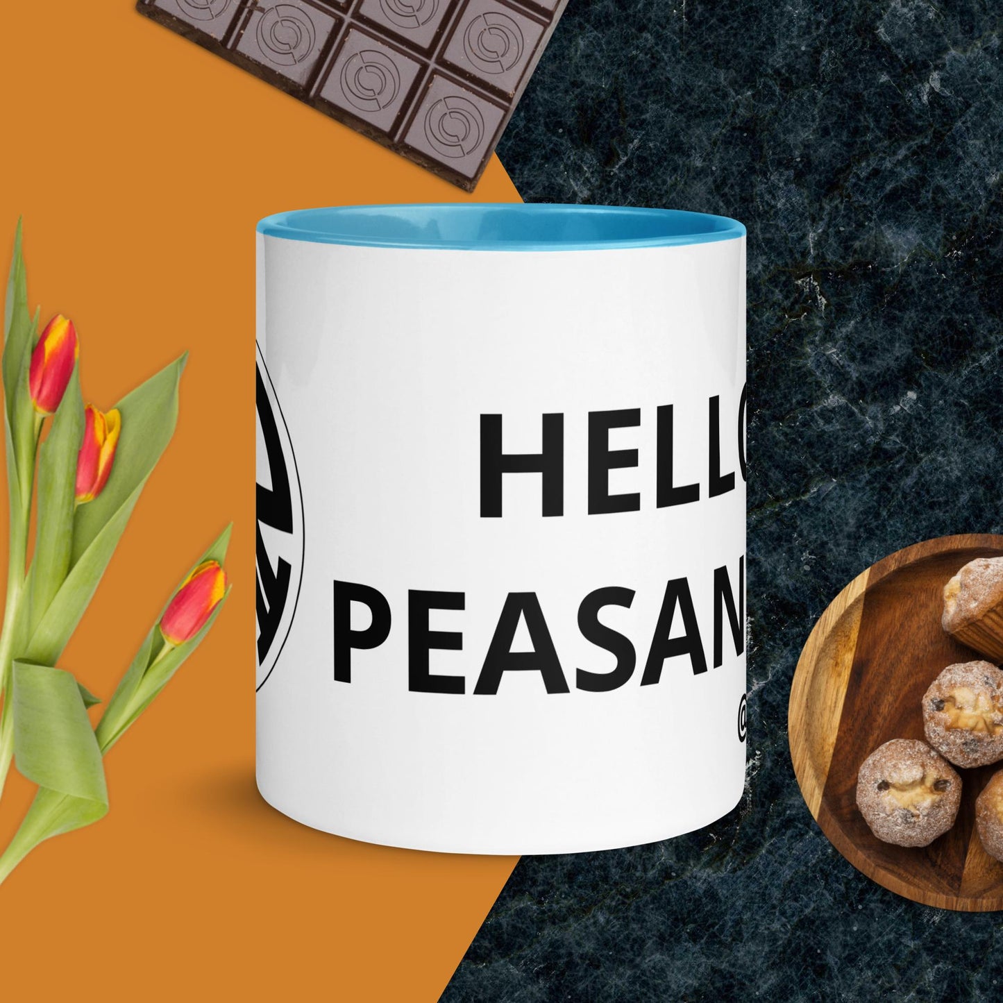 "Oh, That's Colorful!" Designer HELLO PEASANTS ™ Mug by @radakatz