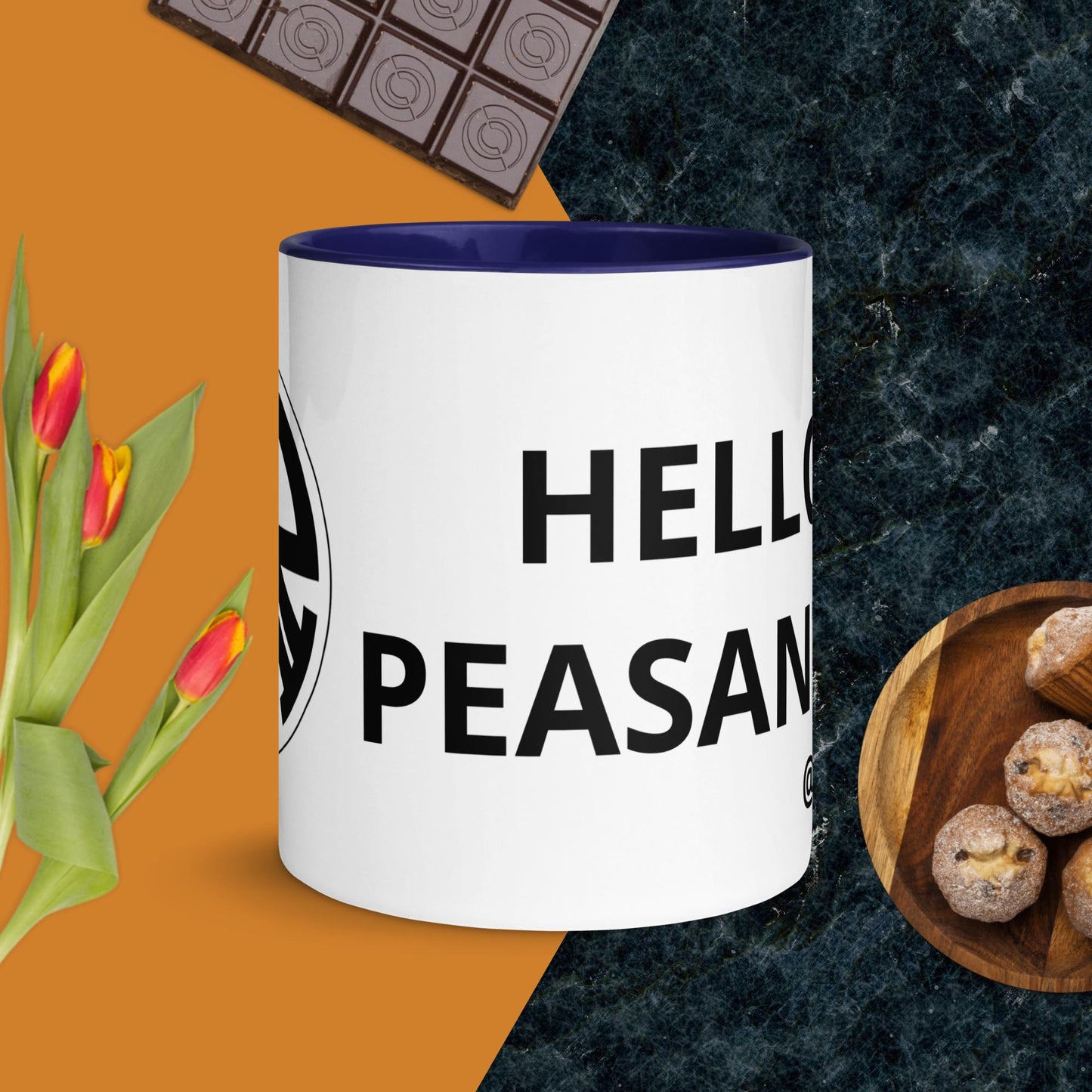 "Oh, That's Colorful!" Designer HELLO PEASANTS ™ Mug by @radakatz