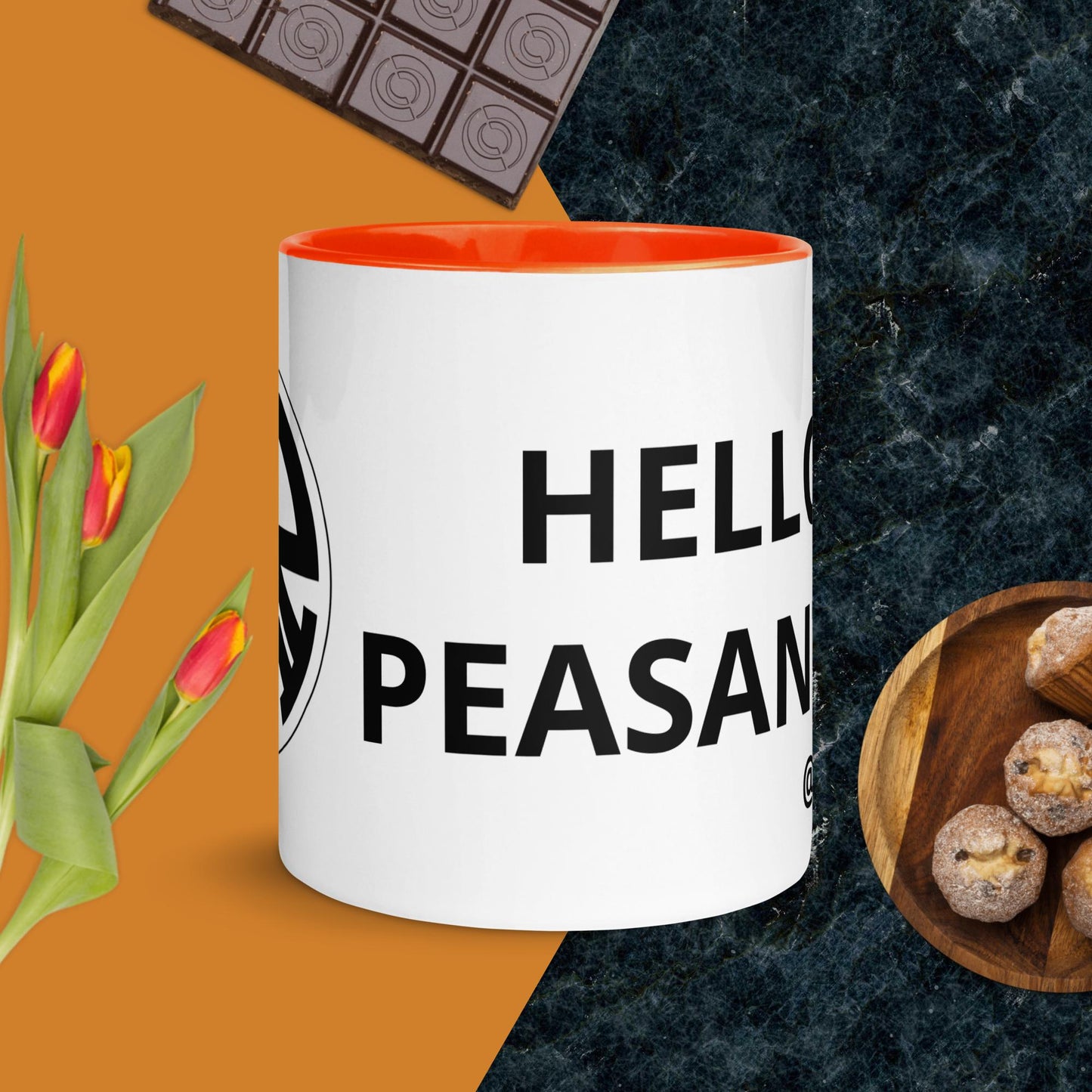 "Oh, That's Colorful!" Designer HELLO PEASANTS ™ Mug by @radakatz